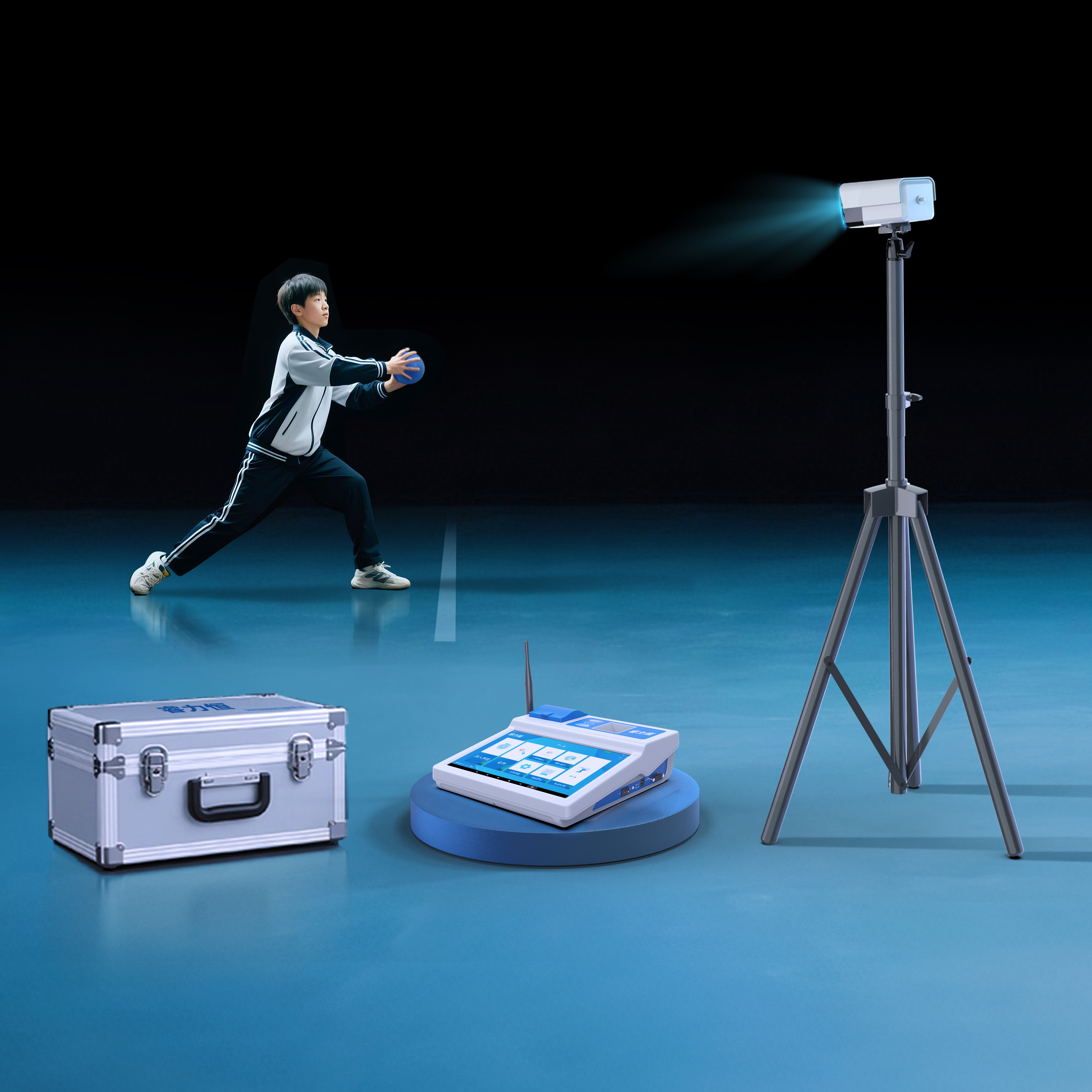 AI智慧测试仪-投掷实心球